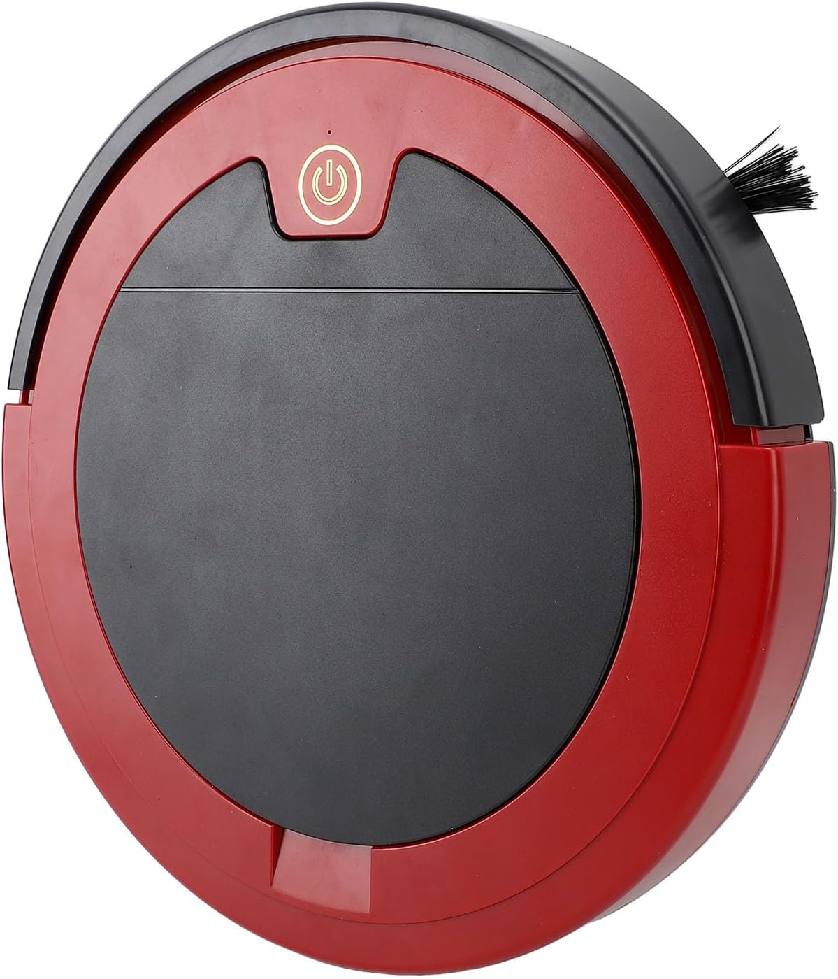 Smart Sweeping Robot Vacuum Mop 2 in 1 USB Rechargeable Strong Suction for Home Quiet Cleaning (Red)