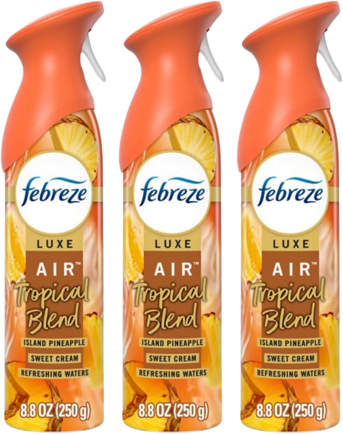 Febreeze New Limited Edition Room Spray, 2025 Spring Summer Special Edition Scents | 3 pack of Air Effects Room Spray | Tropical Blend (Tropical Blend)