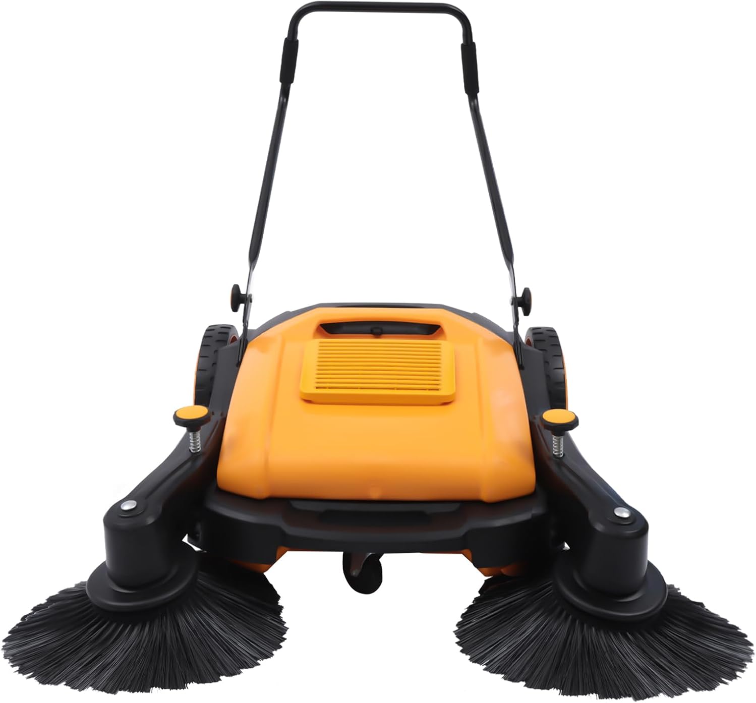 Hand Push Sweeper 41Inch Sweeping Width 14.53 Gallon Capacity Outdoor Hand Push Floor Sweeper with 5 Adjustable Gears 3680㎡/H Cleaning Efficiency for Roads
