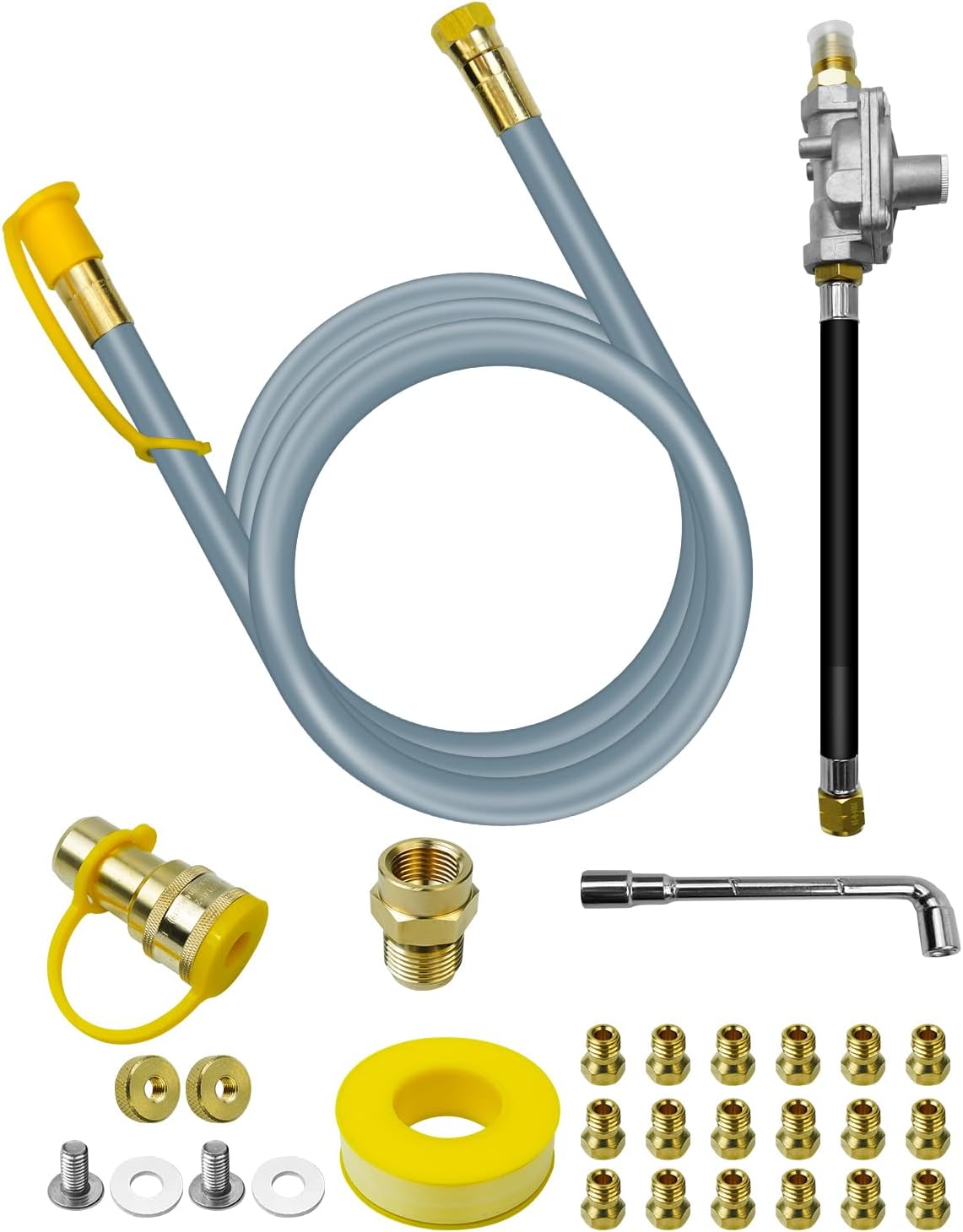 Propane to Natural Gas Conversion Kit Compatible with Nexgrill Grills, 10FT 1/2 Inch Grill Burners Conversion Kit