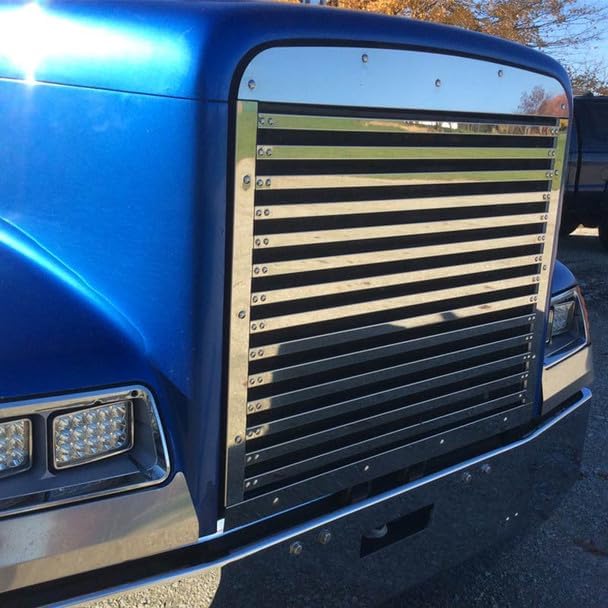 Generic For Freightliner Classic FLD 120 Grill Insert With 14 Horizontal Bars 1990 & Up RoadWorks