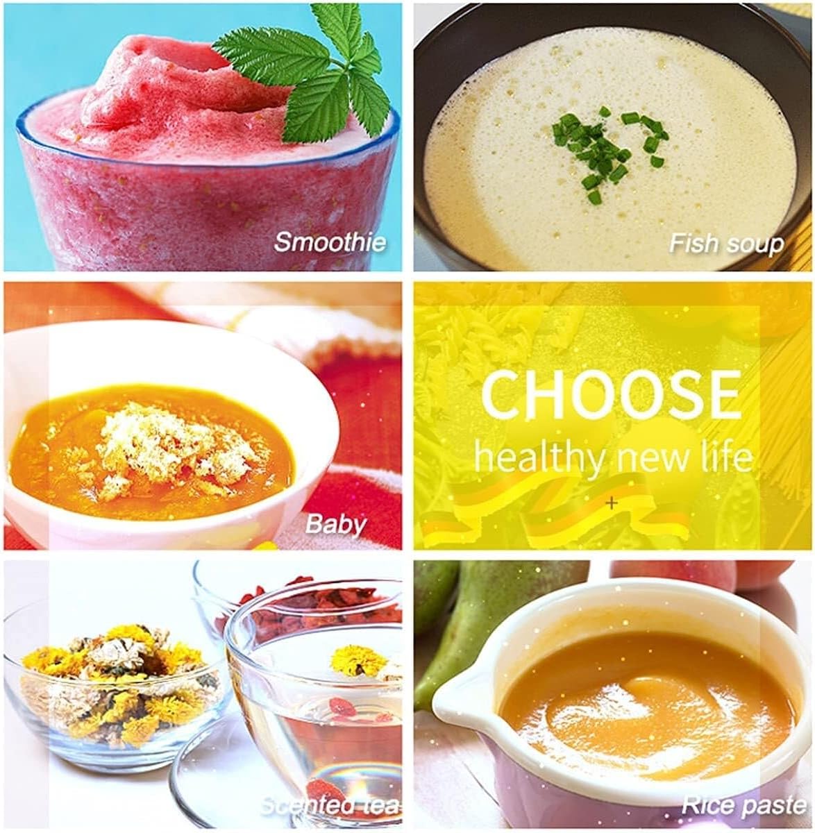 High Power Juicer Blender 1650W, 1.75L Professional Touchscreen Smoothie Maker, 7-Speed, BPA-Free