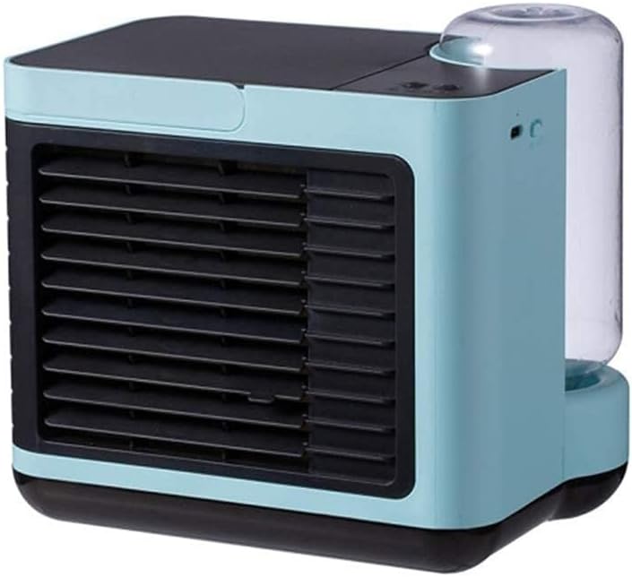 Portable Air Cooler, 3-in-1 Mobile Air Conditioner, Humidifier & Purifier with 3 Speeds, Desktop Fan for Office, Home, Dorm & Travel