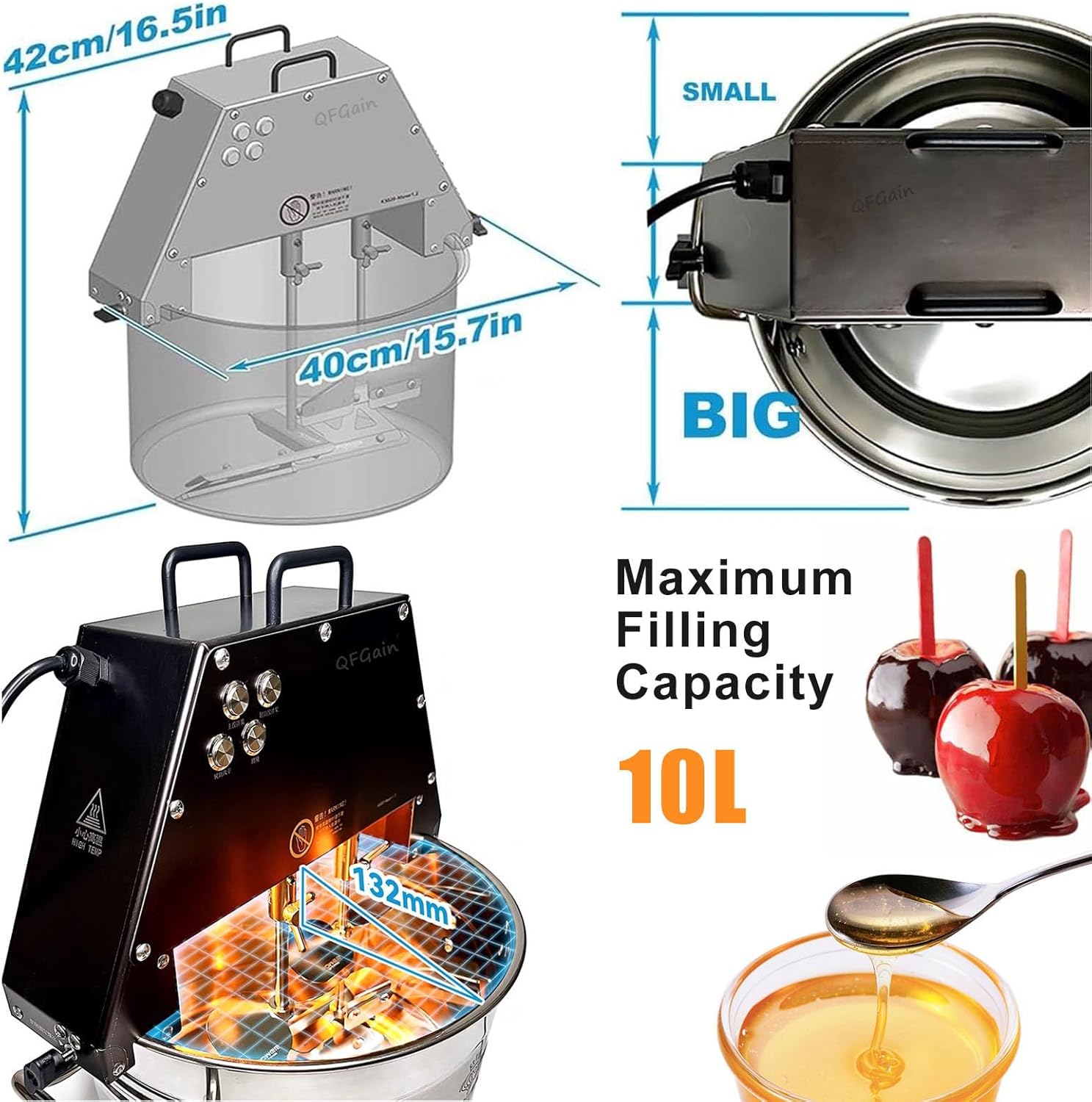 Automatic Blender, Stand Mixer, Stainless Steel Filling Maker, Hot Pot Base Soup Blender, Jam Blender, Food Processor