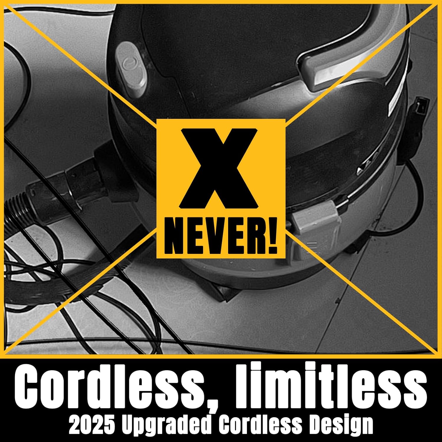 4 Gallon Cordless Shop Vac Compatible with Dewalt 20V Battery, Cordless Shop Vacuum Wet and Dry with 16 Kpa Strong Suction & Blower, Battery Powered Shop Vac for Car, Home and Garage (with Battery)