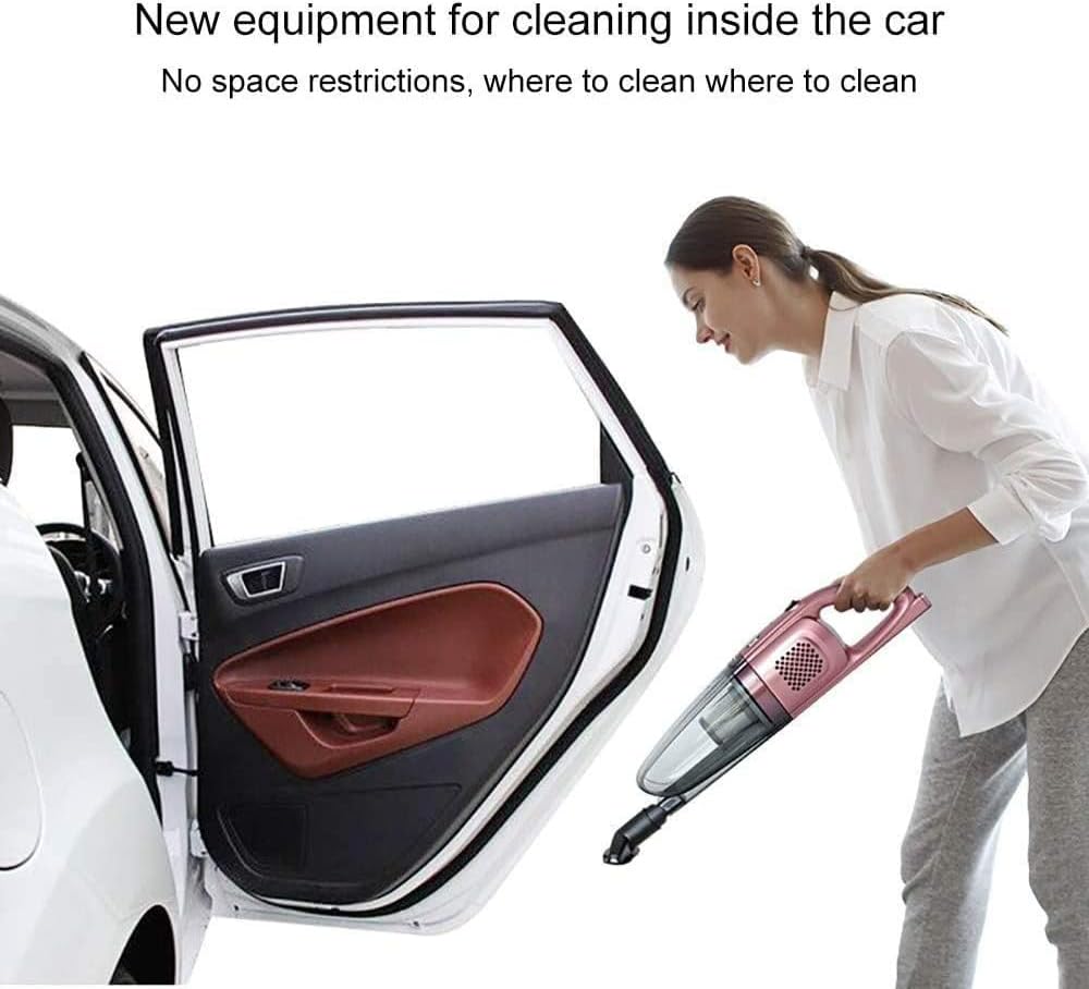 Vacuum Cleaner Vacuum Cleaner Stick Vacuum Cleaner Cordless 2 in 1 Handheld Lightweight Stick Vacuum 6000Pa with Rechargeable Li-Ion Battery for Stairs Bed Mattresses Sofa Car Dust Pet Hair Cleaning