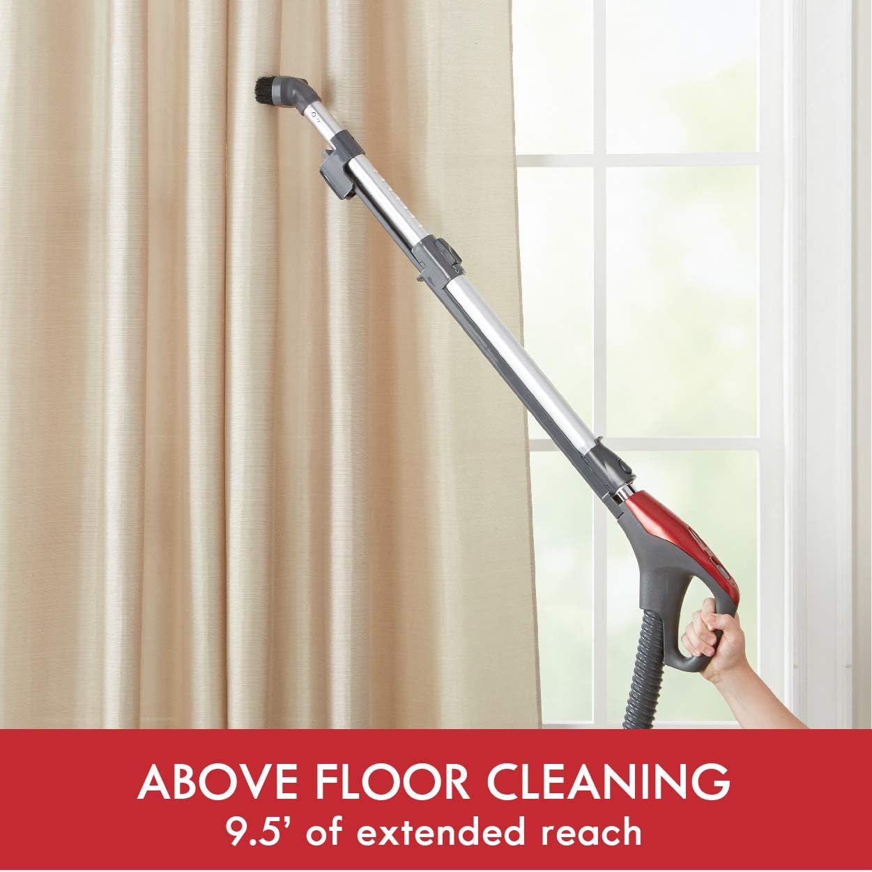 Kenmore 81414 400 Series Lightweight Bagged Canister Vacuum Cleaner with Extended Telescoping Wand,2 Motors, Retractable Cord