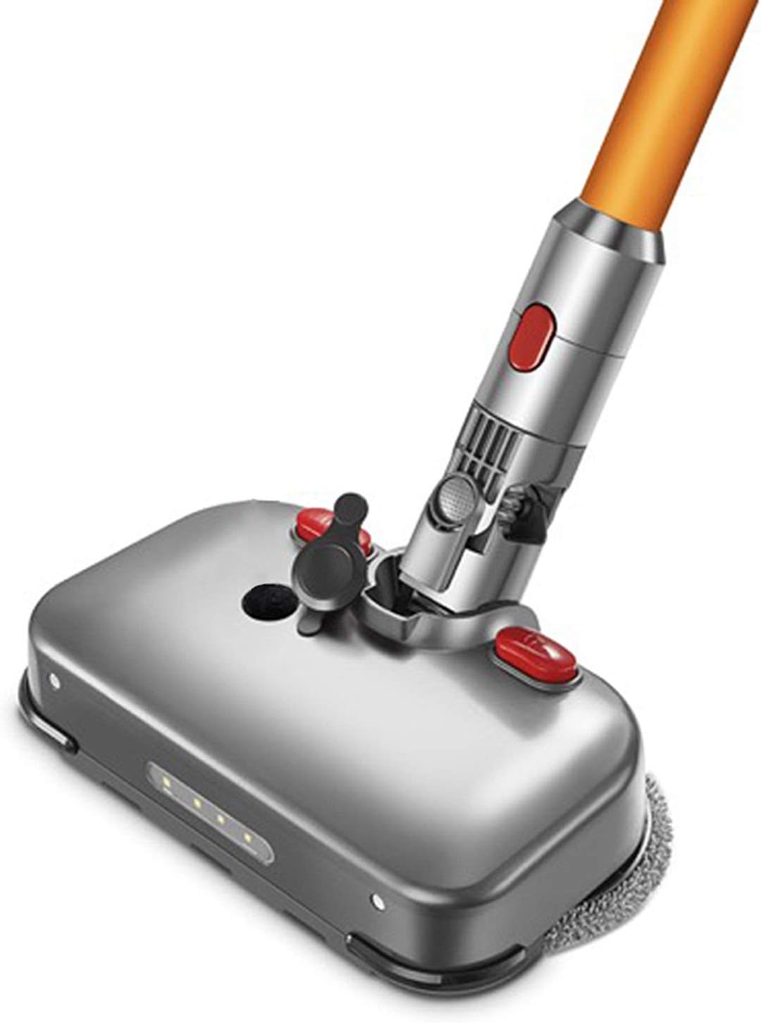 Floor Mop Cordless Automatic Cleaner Multifunctional Electric Mop and Floor Sweeping Machine with LED Lights to Illuminate Dark Corners Silver