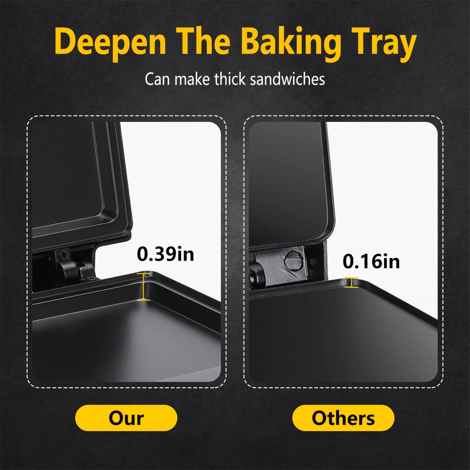 Aigostar Sandwich Maker with Non-stick Cooking, 1000W Bullet Blender for Shakes and Smoothies Personal Blender for Kitchen, Smoothie Blender Juice Blender for Crushing Ice Puree Frozen Fruit, Countert