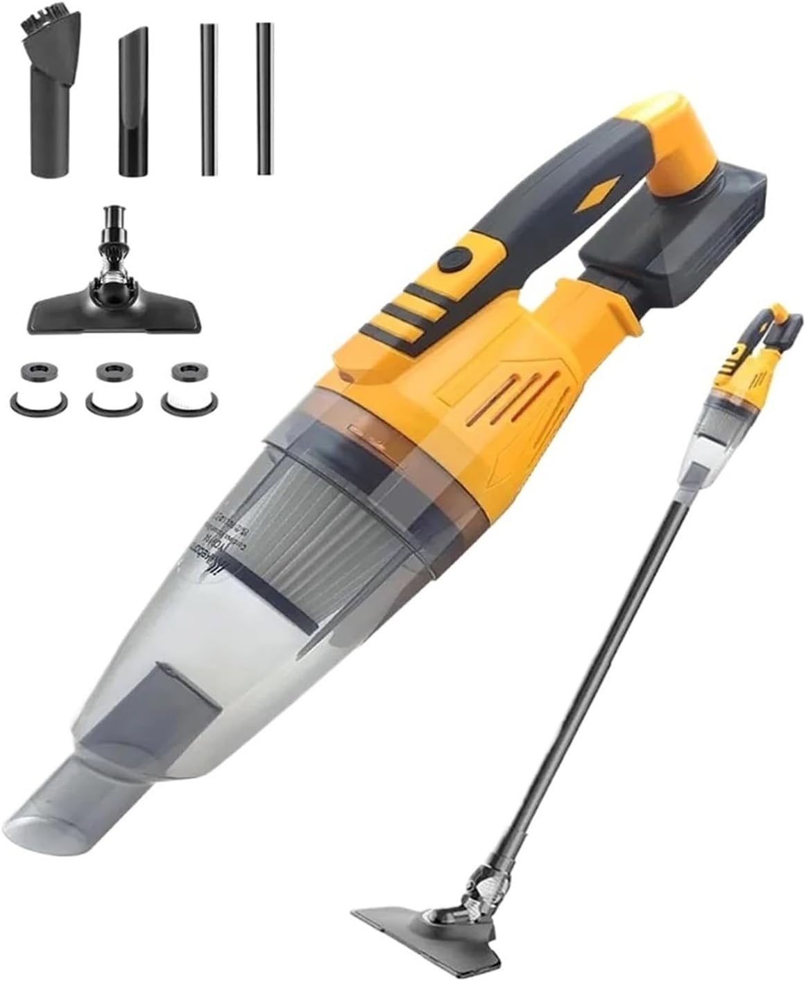 20V Max Cordless Stick Vacuum Cleaner, 2-in-1 Lightweight Handheld and Upright Vacuum with Dual Mode Suction, Compatible with 20V/18V Battery Platforms for Home Car Workshop Use