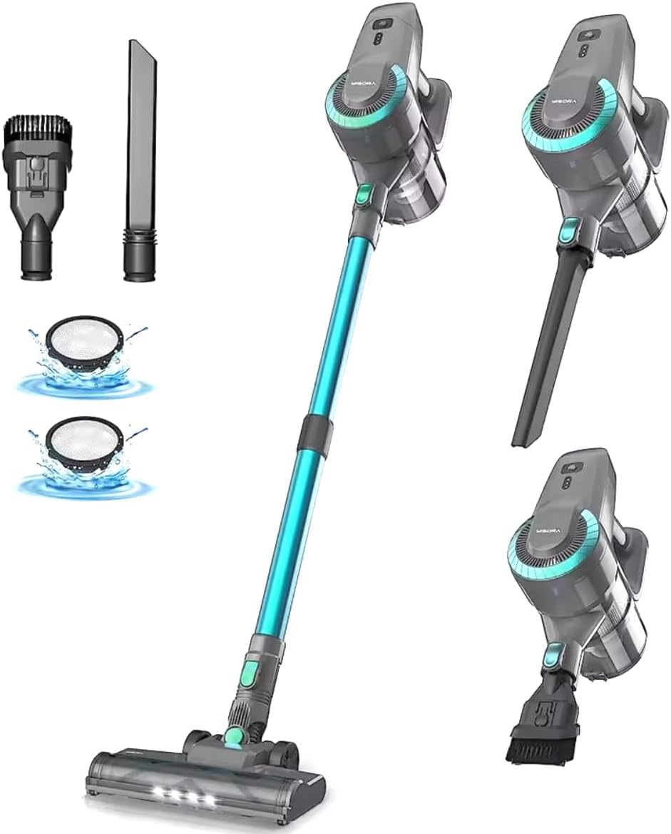 Cordless Vacuum Cleaner, Upgraded 8-in-1, 20Kpa Powerful Stick Vacuum, Up to 50mins Rechargeable Battery, Vacuum Cleaners for Home Anti-Tangle Lightweight Handheld for Hardwood, Carpets, Pet Fur