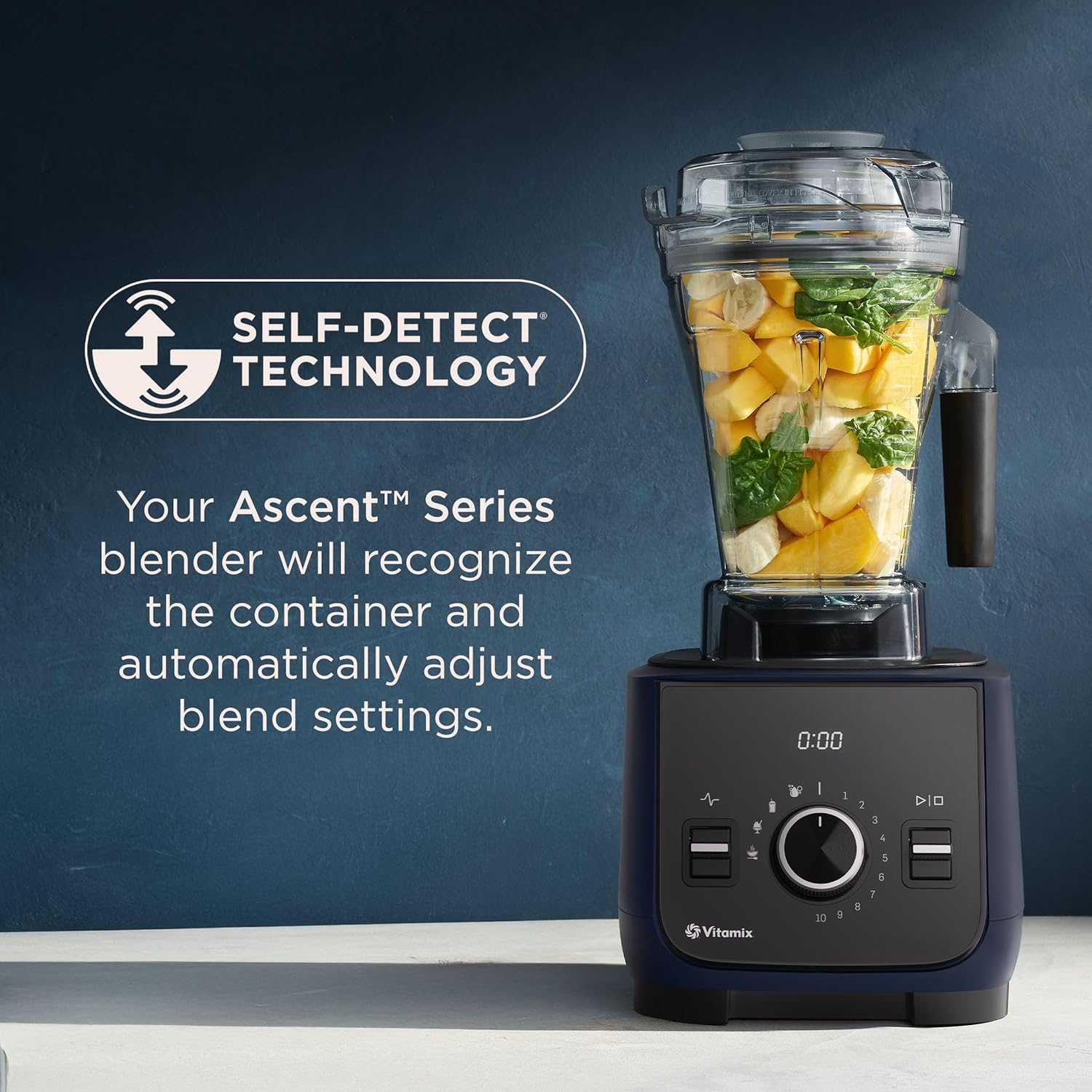 Vitamix 48-Ounce Blender Container with SELF-DETECT, Dishwasher-Safe, BPA-Free, Container, Laser-Cut Stainless-Steel Blades, Tamper Included, Compatible with All Full-Size Vitamix Blenders