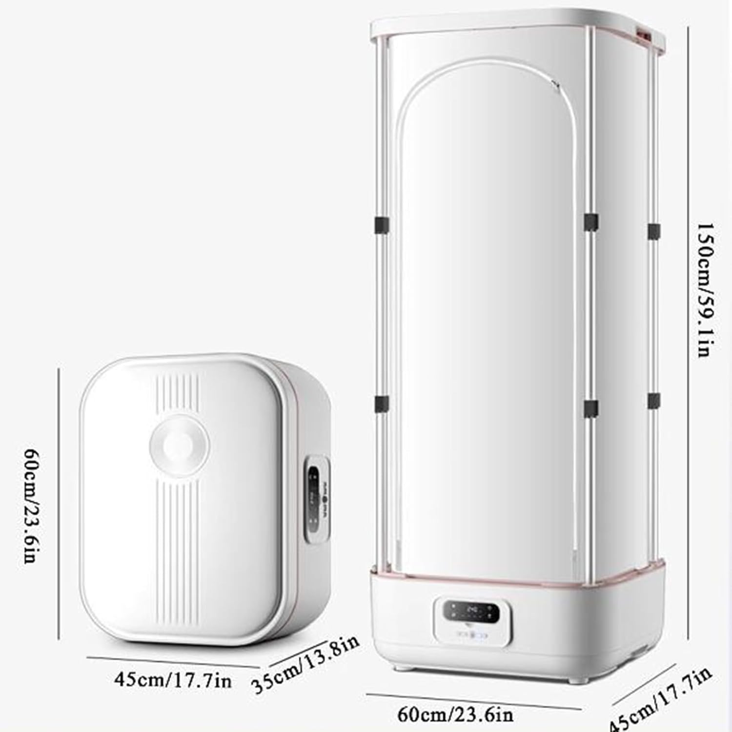 EERSTA Drying Clothes Care Machine, Household Small Quick-Drying Foldable Clothes Dryer, Fully Automatic Steam Ironing Clothes Dryer