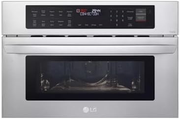 LG 30 in. Width 1.7 cu. Ft. Smart Stainless Steel Built-in Microwave and Speed Oven with Convection and Air Fry MZBZ1715S