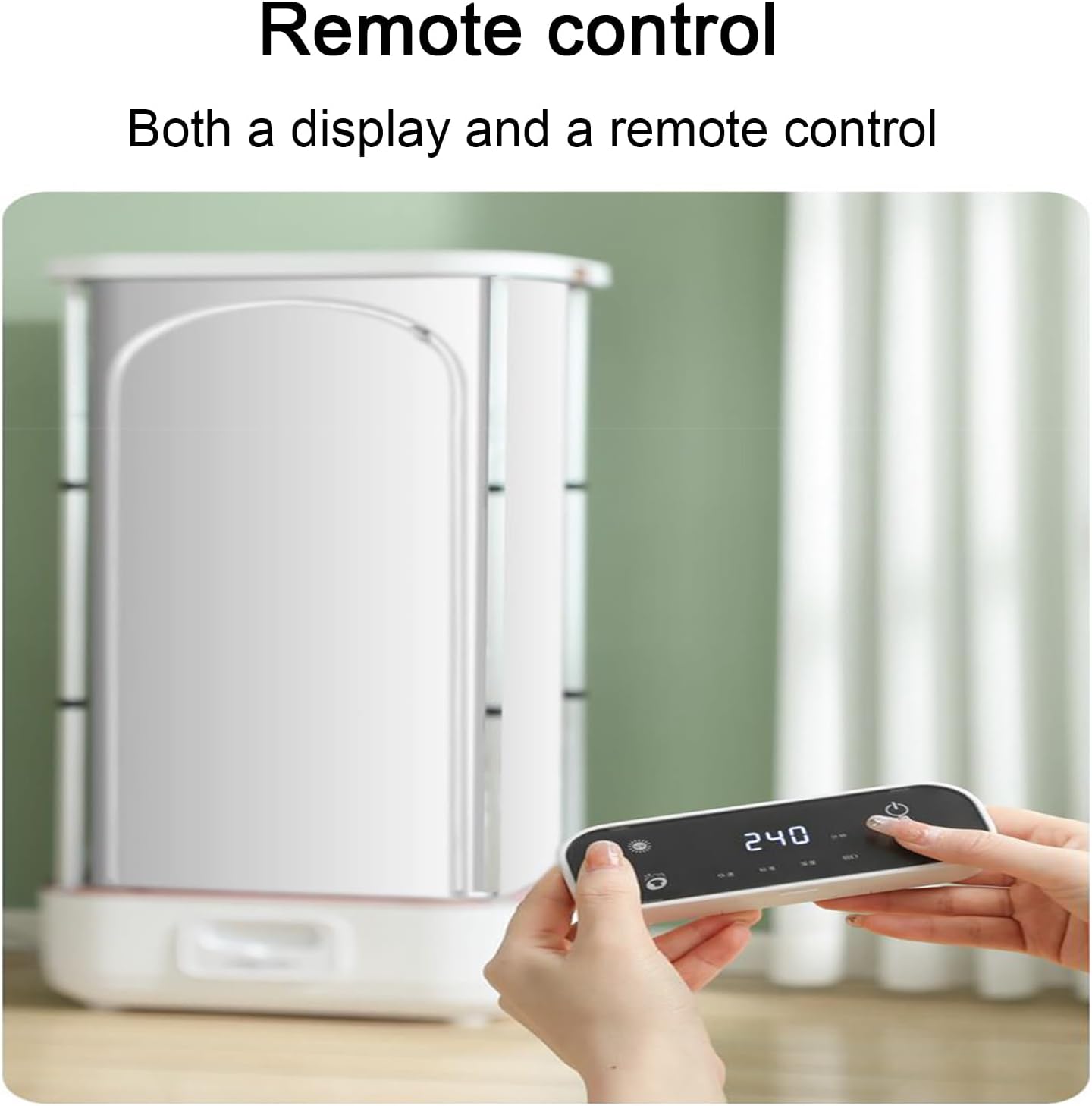 EERSTA Drying Clothes Care Machine, Household Small Quick-Drying Foldable Clothes Dryer, Fully Automatic Steam Ironing Clothes Dryer