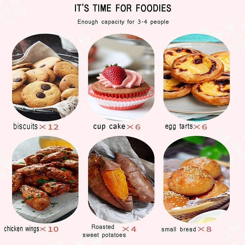 oven mini oven air fryer oven 12L Mini Oven, Convection Countertop Toaster Oven Small Electric Oven Multi-Layer Oven Stainless Steel Air Fryer Toaster Oven Air Fryer,