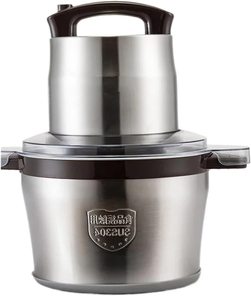 6L Stainless Steel Meat Grinder Blender Chopper Electric Mincing Machine Household Or Commercial Processor Garlic Crusher(US_220 V)