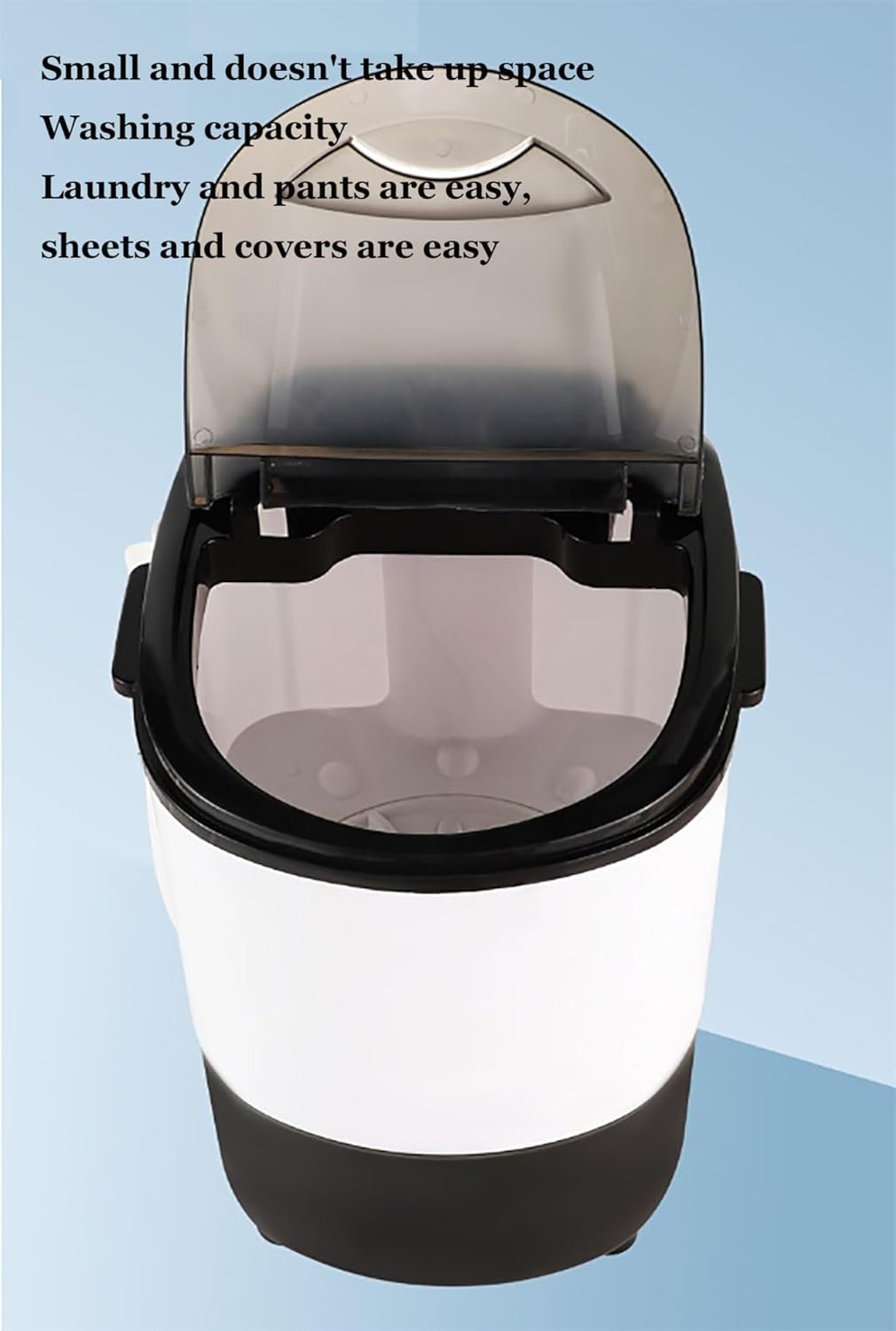 Portable Mini Washing Machine with Spin Dryer, Combo Compact Laundry Washer with Rotary Timer Controller for Home, Dorm, Apartment, RV, Travel, Outdoor