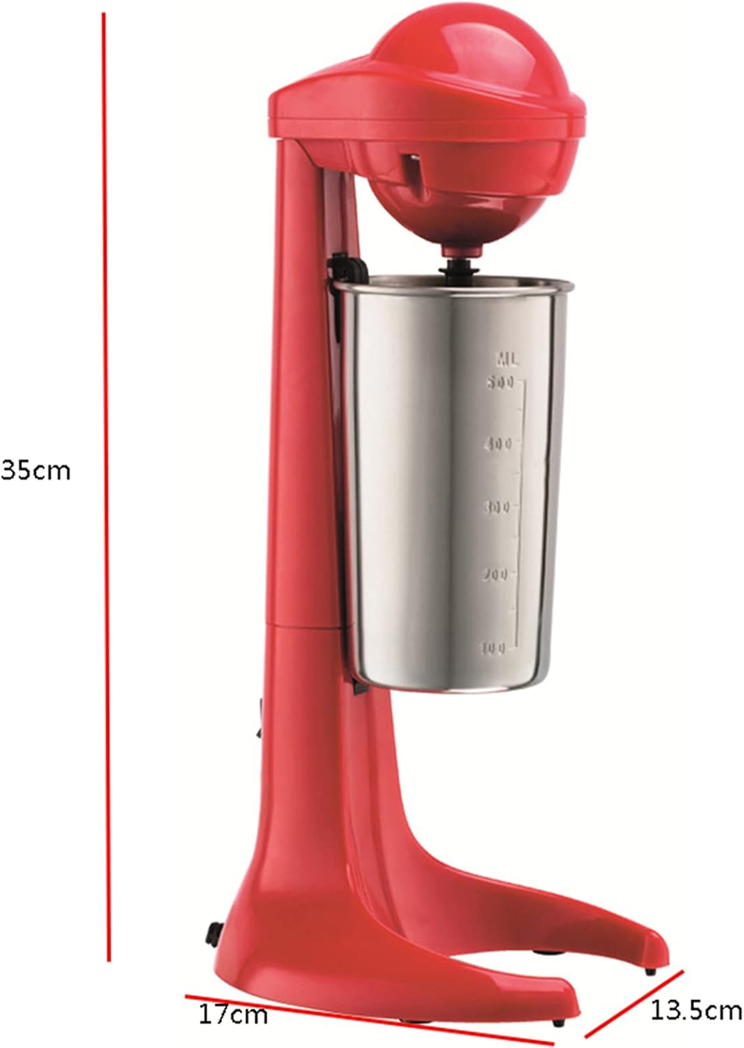 Milkshake Maker & Milk Frother for Restaurant, Adjustable Speed Electric Milkshake Maker and Drink Mixer, 16.91oz Capacity, Commercial Single Heads Drink Mixer Blender Machine, 110V