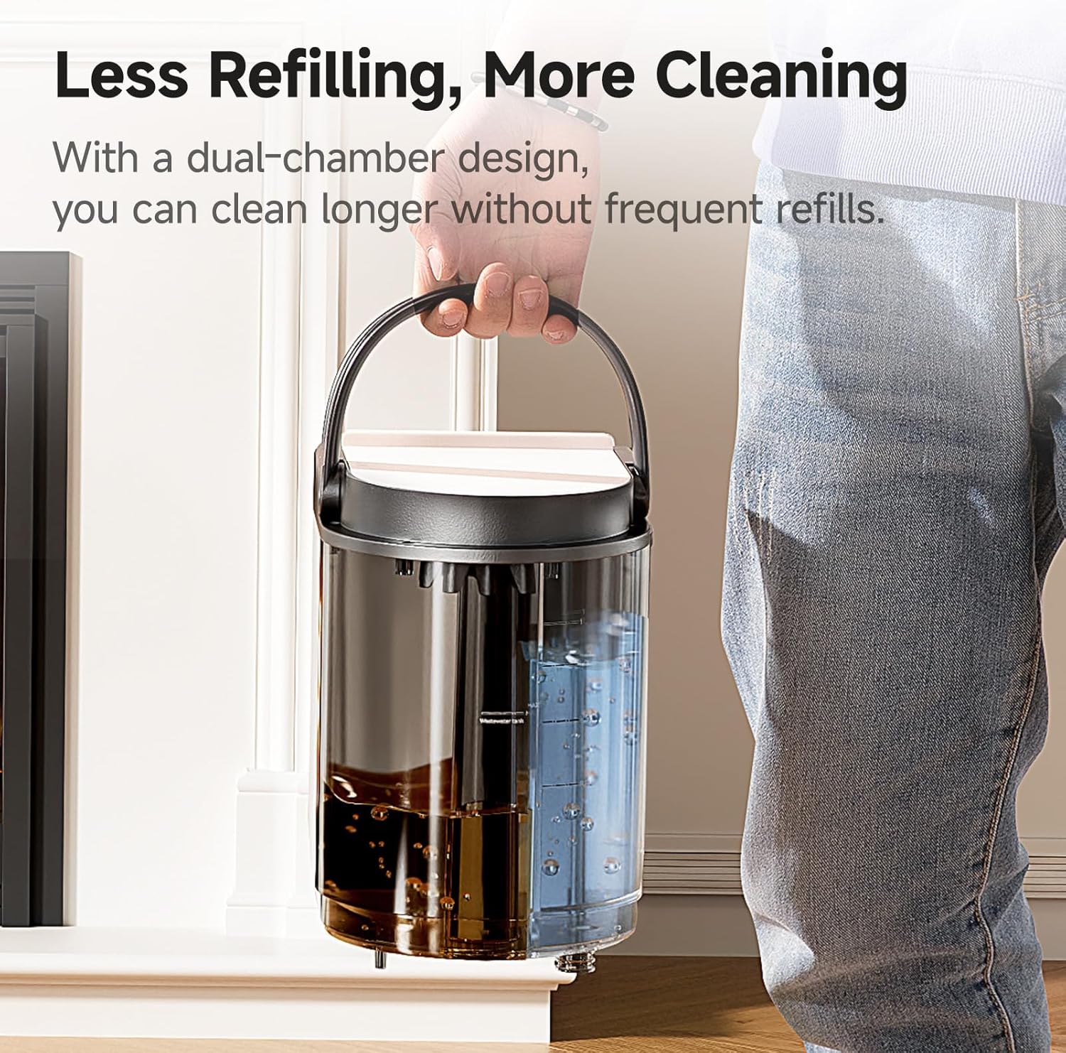 uwant Carpet Cleaner Machine 18Kpa Powerful Suction, Portable Carpet Cleaner for Pet Stains with Cleaning Tools&Solution Self-Cleaning Upholstery Cleaner for Car, Couch, Rug, Spot