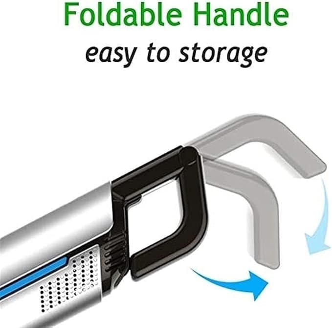 Cordless Vacuum, Handheld Vacuum Cleaner with Power Suction, Rechargeable Wet & Dry Hand Vac for Car/Home/Kitchen, Washable HEPA Filter, Quick Charge