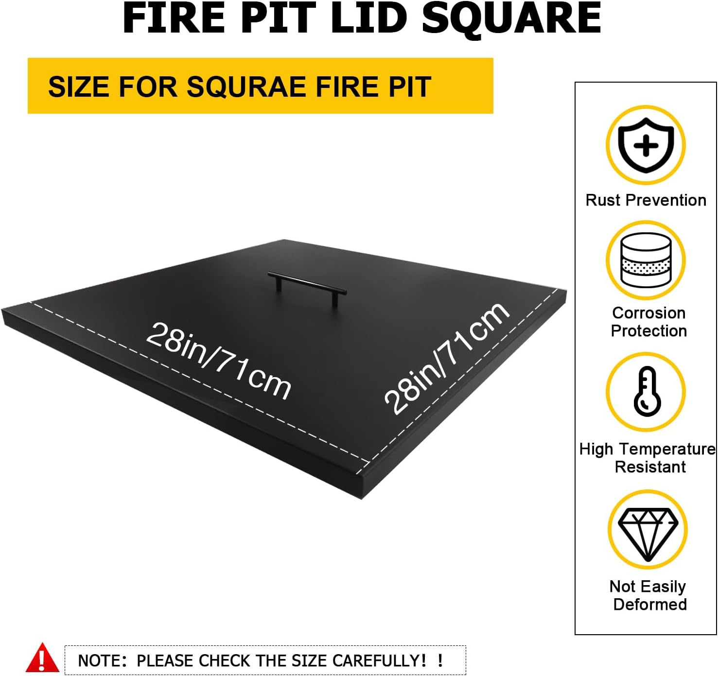 Fire Pit Burner Lid 28