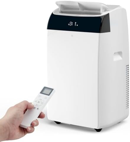 12000 BTU Portable Air Conditioners, Portable AC Unit for Camping, 3 Cooling Fan & Dehumidifier With Remote Control, Cools Up to 550 Sq.Ft, for Camping, Bedroom, Living Room, Home Office