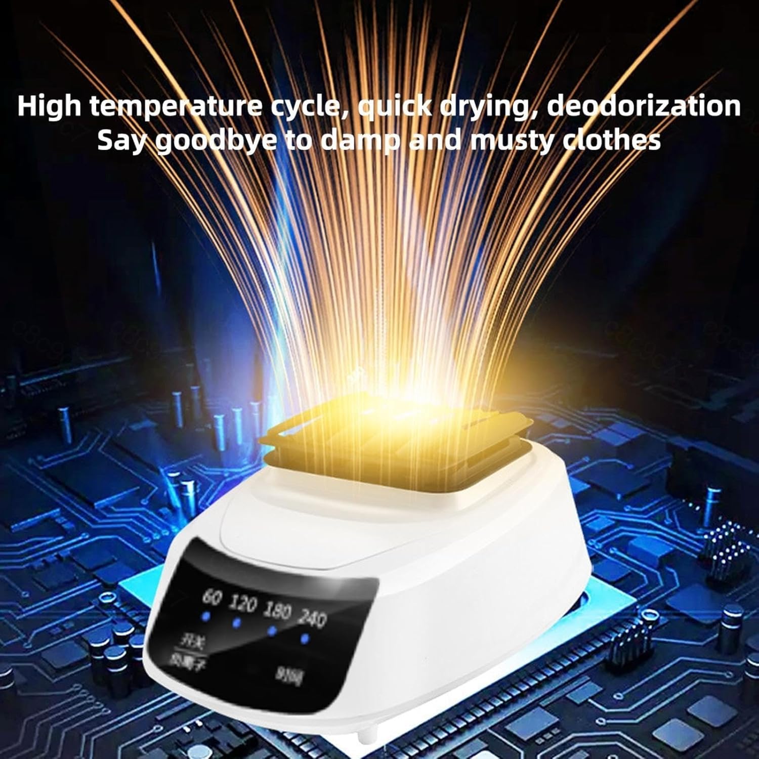 Apartment Clothes Dryer, Overheating Protection Intelligent Clothes Airer, Clothes Indoor Electric Dryer, for Apartments, Dorms, RVs (Color : A)