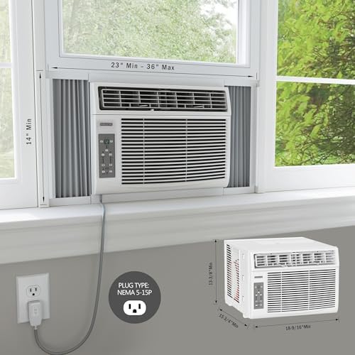 DRWAC081XNA1 8,000 BTU 115V Window Air Conditioner and Remote Control - White