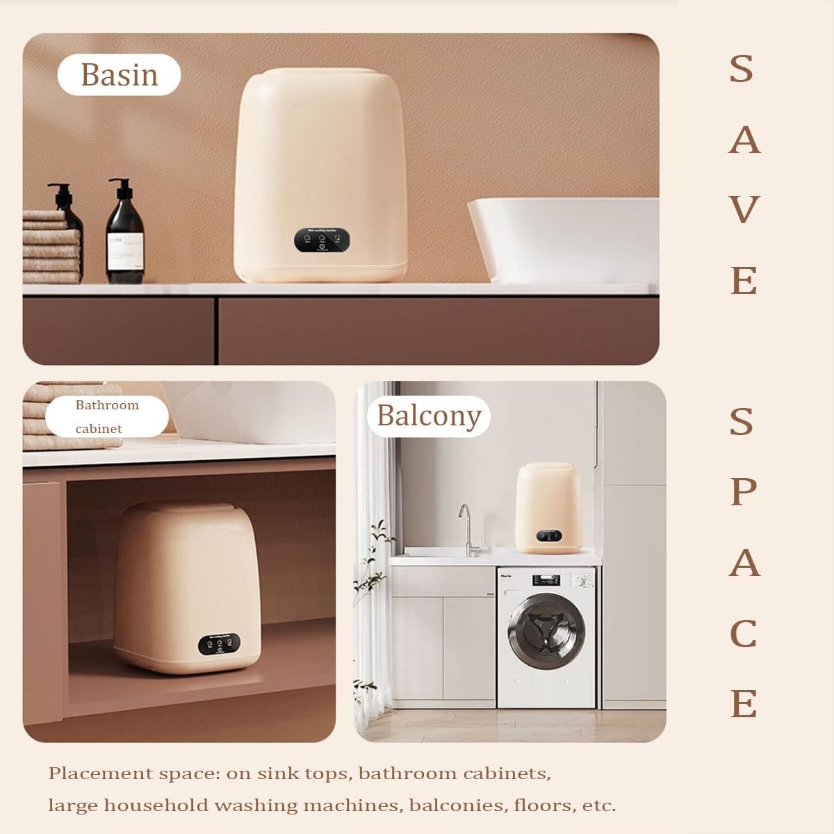 9L Mini Portable Washing Machine 9.6x10x12in Apartment Washers 2 In 1 Perfect For Camping Travelling Apartment Dorm Home Convenience And Efficiency