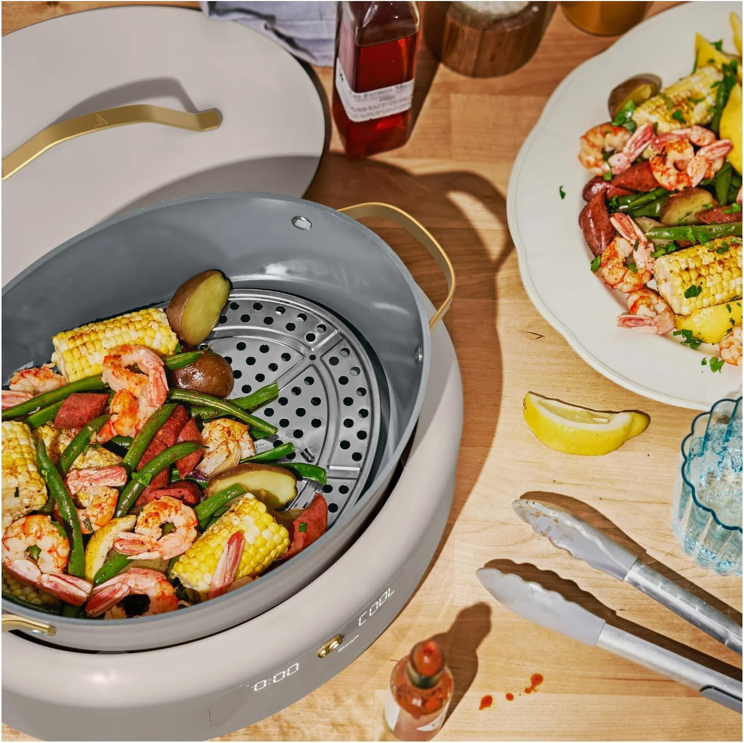 Beautiful 10-in-1 6 Qt Electric Multi-Cooker – Compact Design with Big Capacity: Perfect for Holiday Hosting, Christmas Desserts, Winter Comfort Foods & Everyday Family Meals