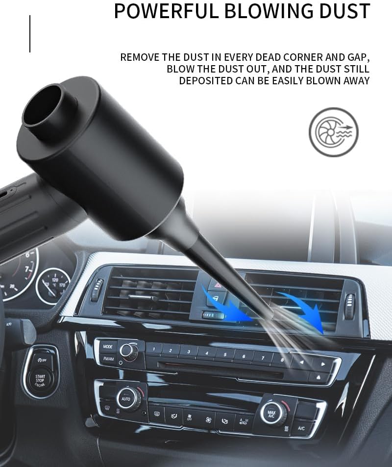 2-in-1 vacuum cleaner with 14KPa suction capacity of 2000mAh, battery capacity for 2.5 hours of charging, 15-30 minutes of use, adjustable in 3 levels, suitable for multi-functional scenarios