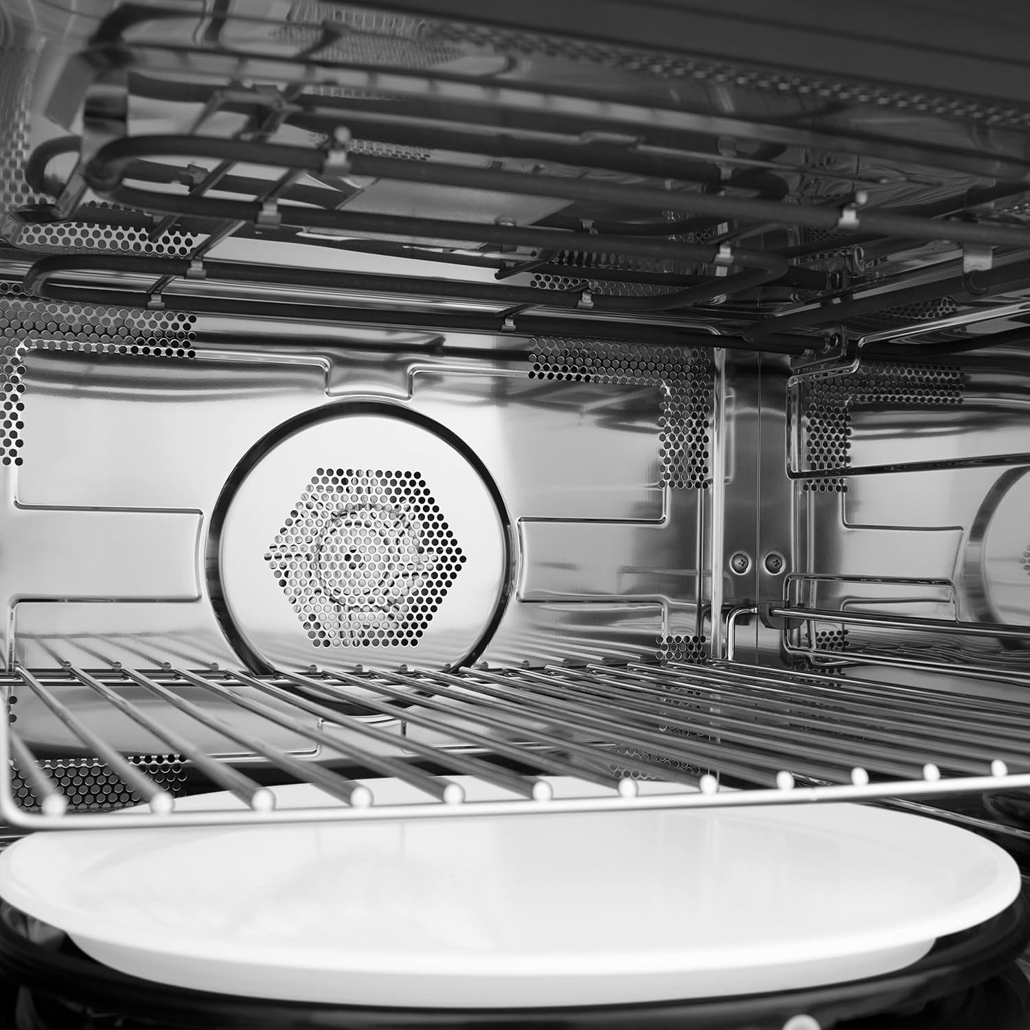 ZLINE Autograph Edition 24 in. 1.6 cu ft. Built-in Convection Microwave Oven in Stainless Steel and Polished Nickel Helix Handle (MWOZ-24-KPN)