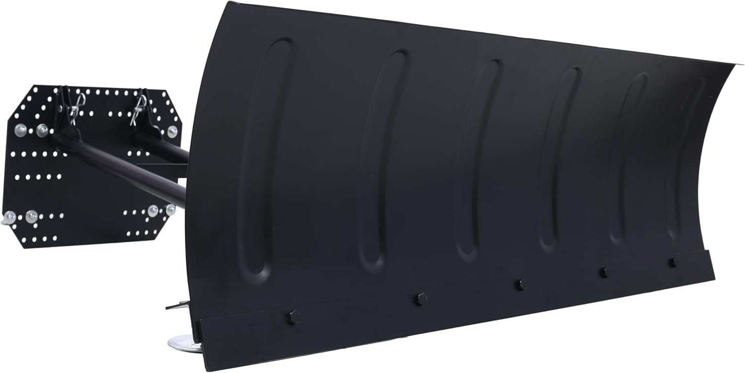 47in-72inUniversal ATV/UTV Snow Plow Kit,ATV Plow System,Steel Blade Complete Universal Mount Package,Adjustable Angles, Quick Installation, Efficient Snows Clearing, for Most ATVs & UTVs (72 in)