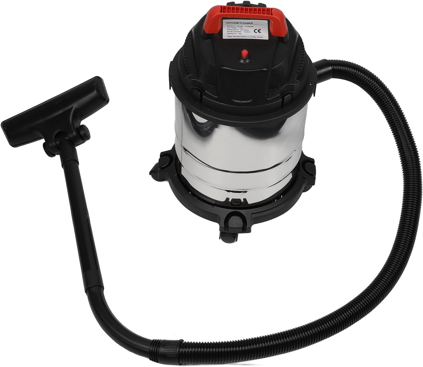 AYNEFY Commercial Vacuum Cleaner, Professional High Efficiency Powerful Portable Wet Dry Vacuum Cleaner with Filter, Stainless Steel Body, for Home Car Workshop