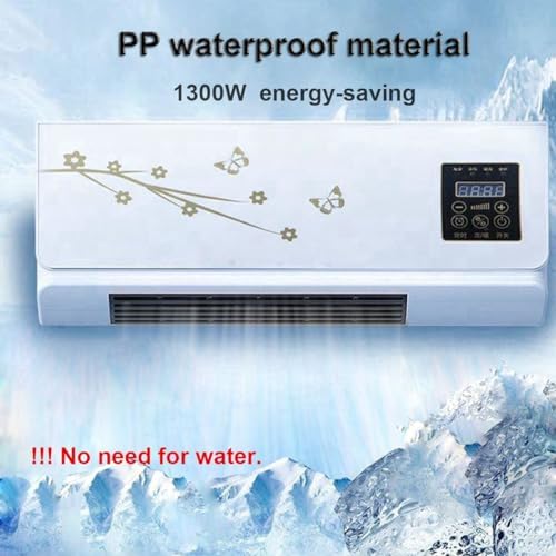 Generic Portable Small Wall-Mounted Air Conditioner, Mini Fan With Cooling & Heating, Remote Control, Air Cooling Heating Fan For Room, Bedroom, Office, Home, White