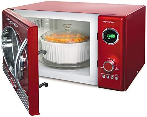 Nostalgia RMO400RED Retro 0.9 Cubic Foot Microwave