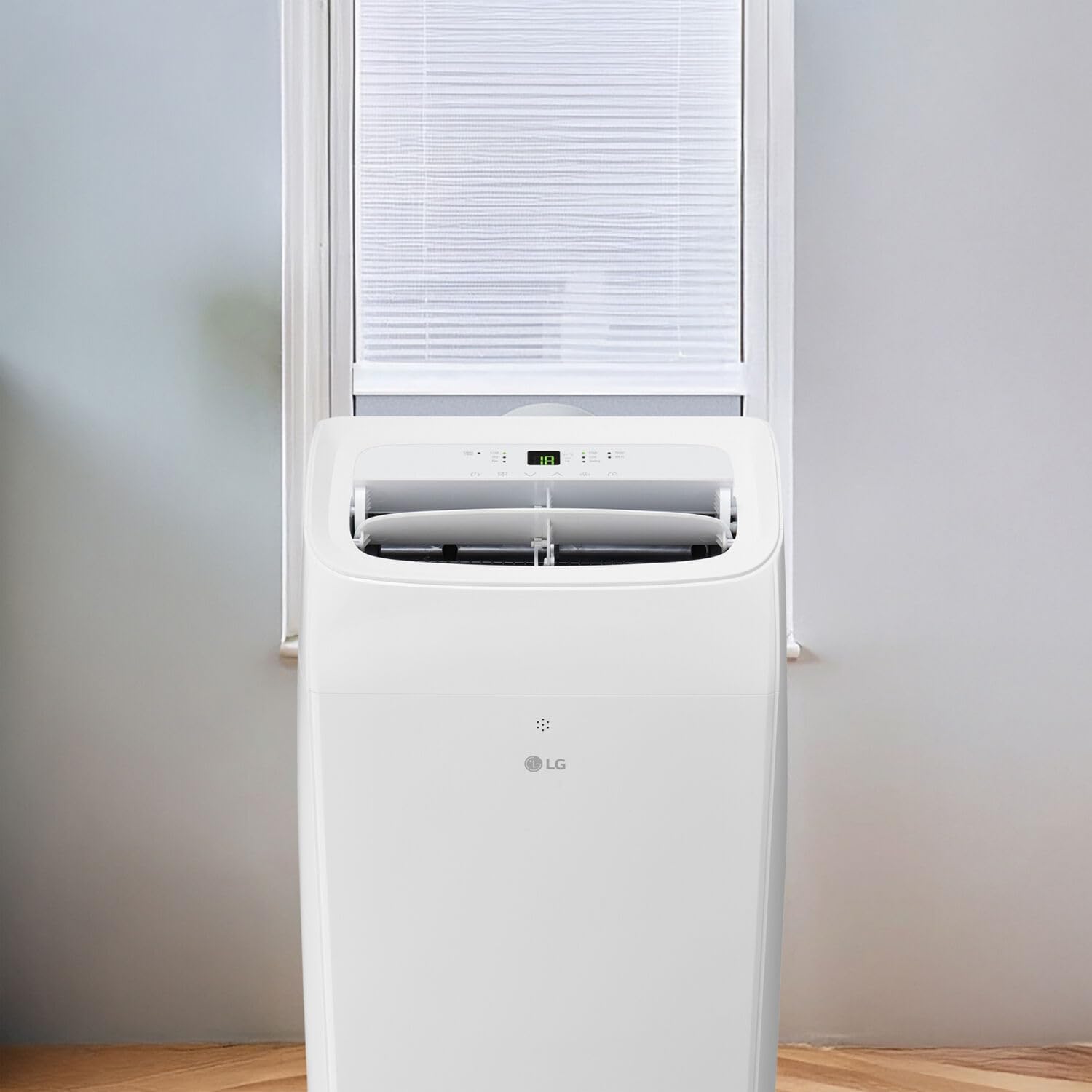 LG 8,350 BTU (DOE) / 12,000 BTU (ASHRAE) Smart Portable Air Conditioner, Cools 350 Sq.Ft. (14' x 25' room size),Smartphone & Voice Control works with LG ThinQ, Amazon Alexa and Hey Google, 115V