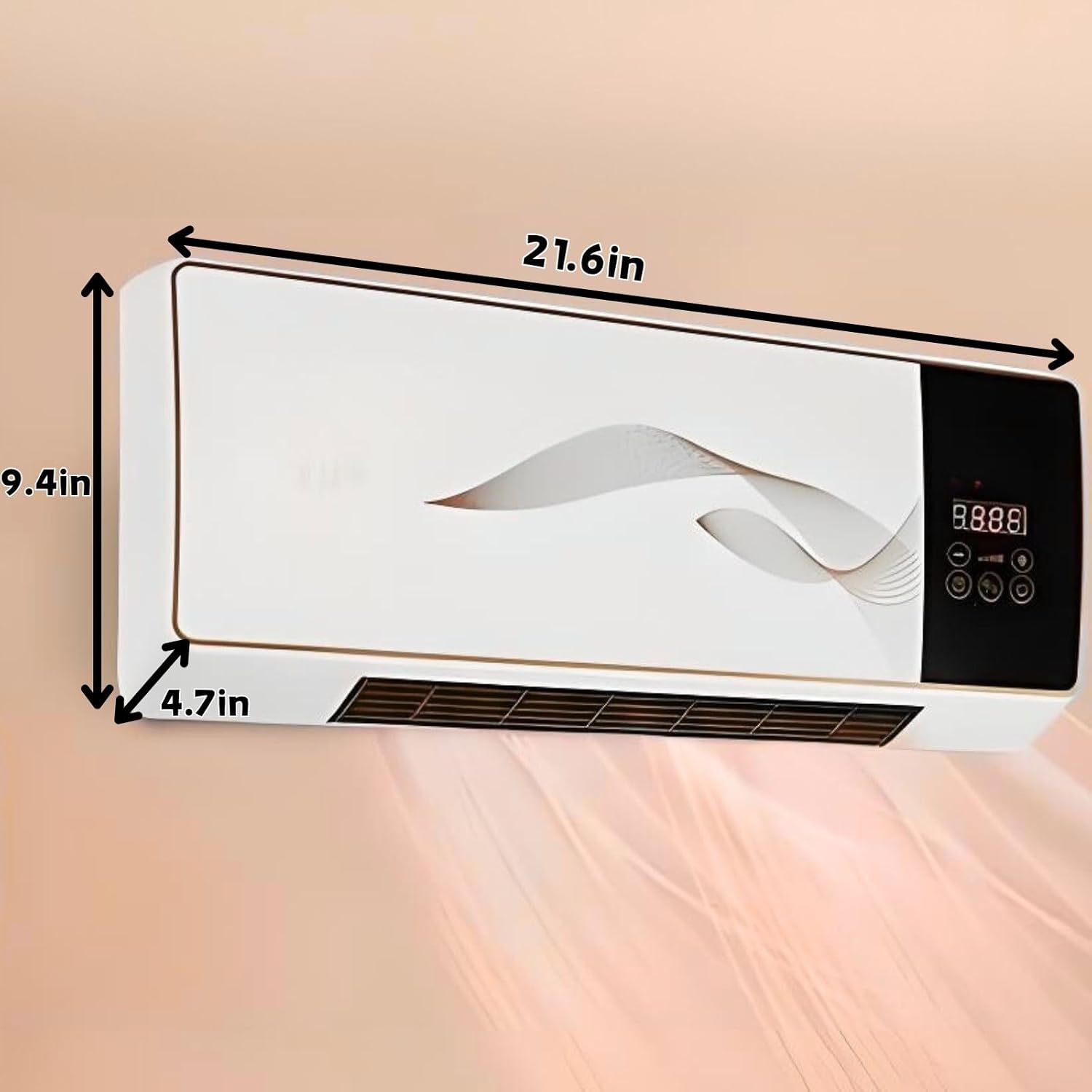 Portable Air Conditioners Fan Wall Ac And Heater Combo Unit With Remote Conditioner Fan For Home Office Bedroom