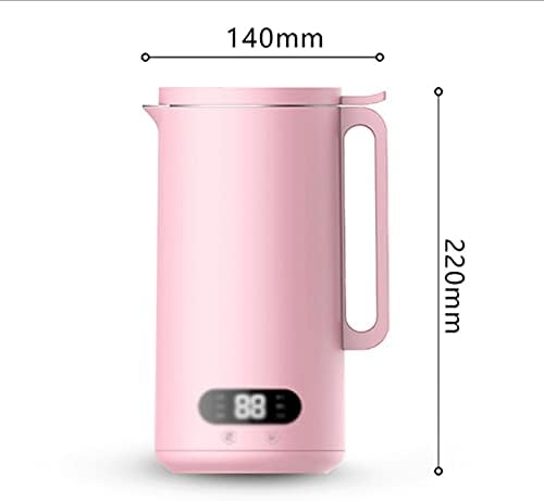 Soymilk Machine Automatic Heating Soyabean Milk Maker Filter-Free Non-Drip Spout Reservation Soy Beans Milk Juicer Grain(Black)