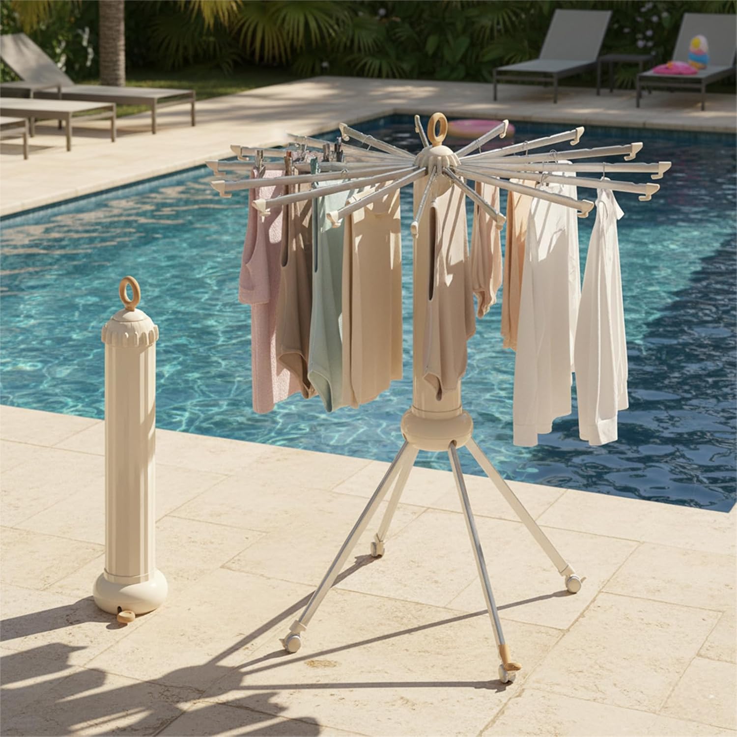 Clothes Drying Rack Foldable Clothing Racks Collapsible Laundry Drying Rack Folding Drying Racks for Clothes, Used for Indoor, RV, Dorm, Yard, Camping, Outdoor