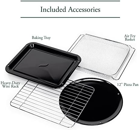 Café Couture Oven with 14 essential cooking modes, including Air Fry, CrispFinish, Bake, Broil, Roast, Toast, Pizza, WiFi & Smart Connected, Voice Control, Countertop Small Appliances, Matte Black