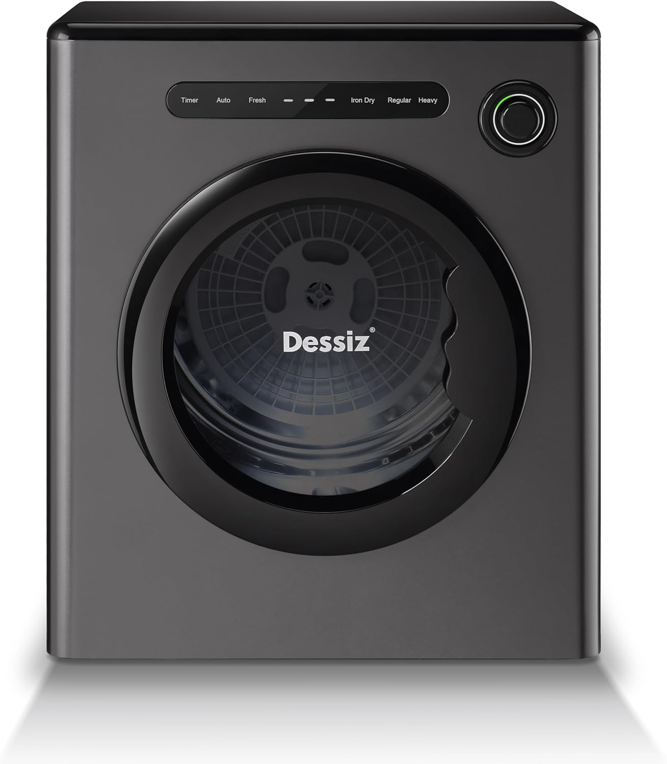 11LBS Clothes Dryer with Exhaust Pipe and Electric Dryers with Stainless Steel Tub, Clothes Dryer Machine for Spaces, RVs and Apartments -Grey Quiet, Sturdy and Easy to Use