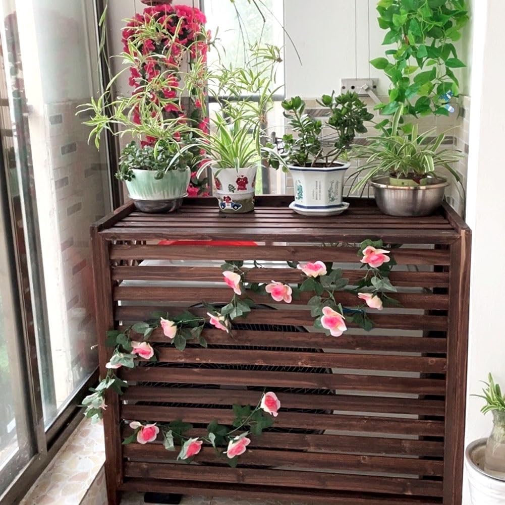 Air Conditioner And Heat Pump Cover Hide Air Conditioner Cover For Outdoor Outside Unit Privacy Air Conditioner Fence Screen Weatherproof (Size : L120 X W57 X H100cm)