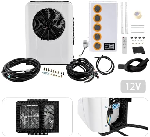 Air Conditioner Kit，12V 6800BTU Universal RV Air Conditioner System Split Mini Split AC System Unit