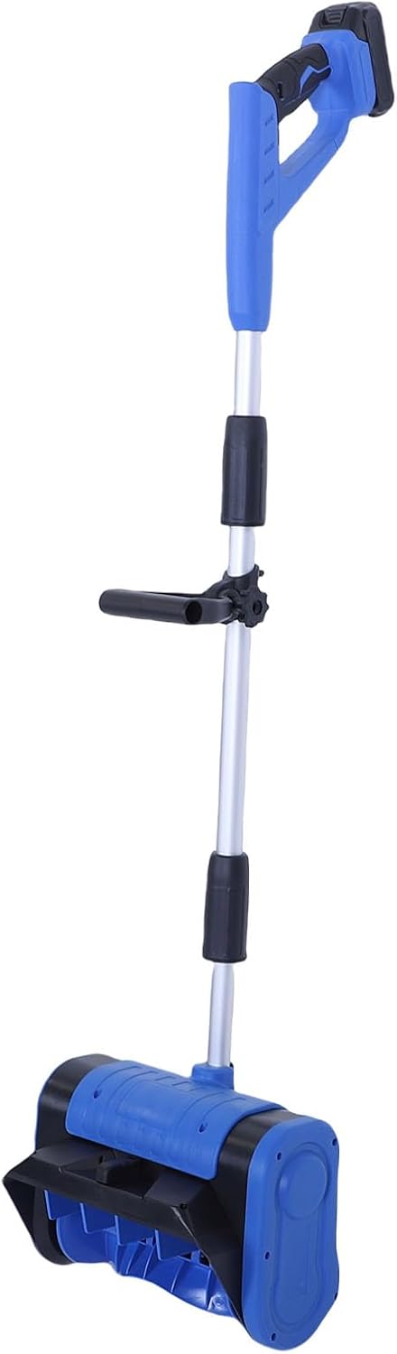 EVGATSAUTO Cordless Electric Snow Shovel 4000mAh Brushless Motor Snow Thrower with 30.5cm Clearing Width 8m Throwing Distance for Home Driveway Sidewalk Snow Removal