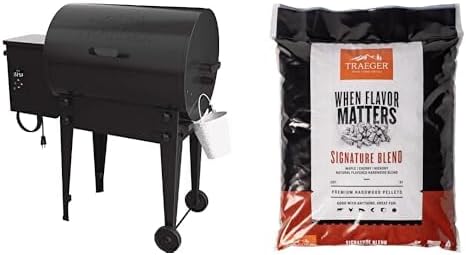 Tailgater Portable Wood Pellet Grill and Smoker with Signature Blend Pellets 18 lb Bag