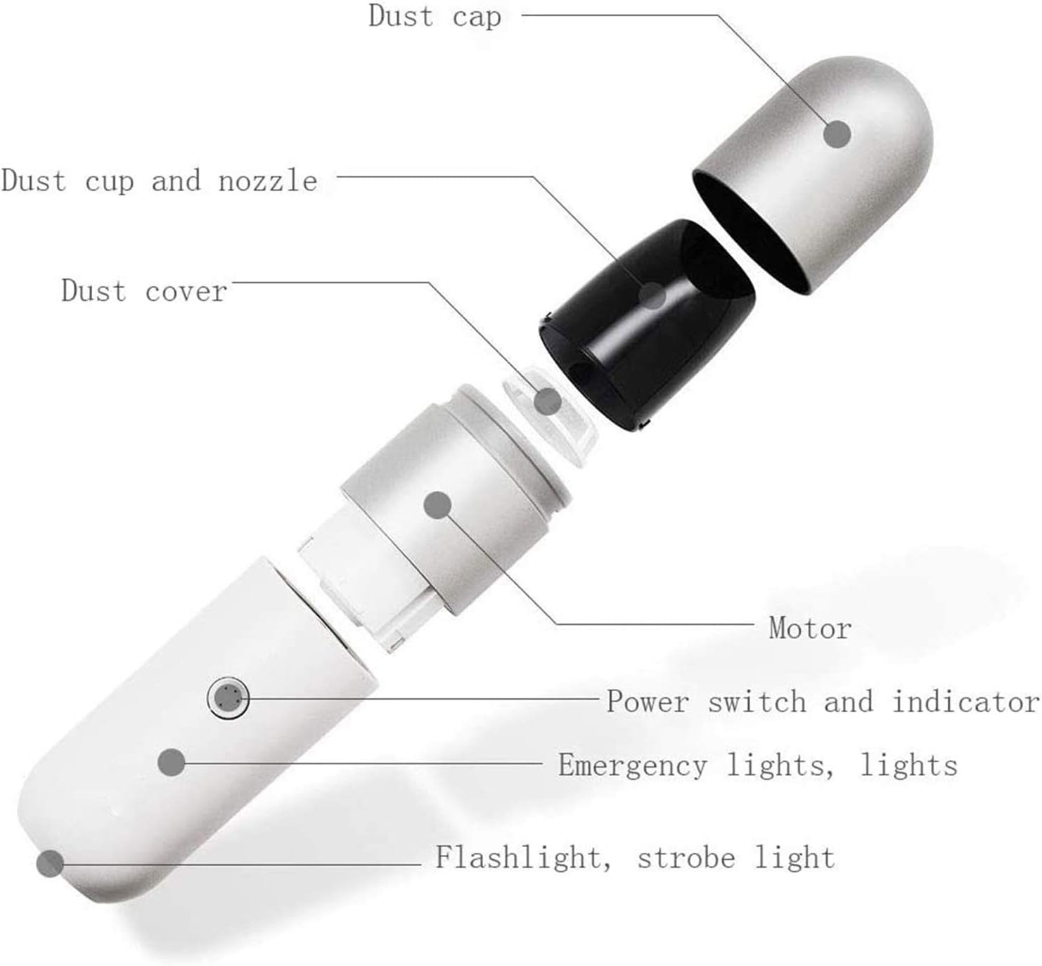 Handheld Vacuum Handheld Vacuum Cordless Powerful Suction Lightweight Mini Vacuum Wet Dry Quick Charge Car Vacuum Cleaner for Pet Hair Home Office and Car Cleaning