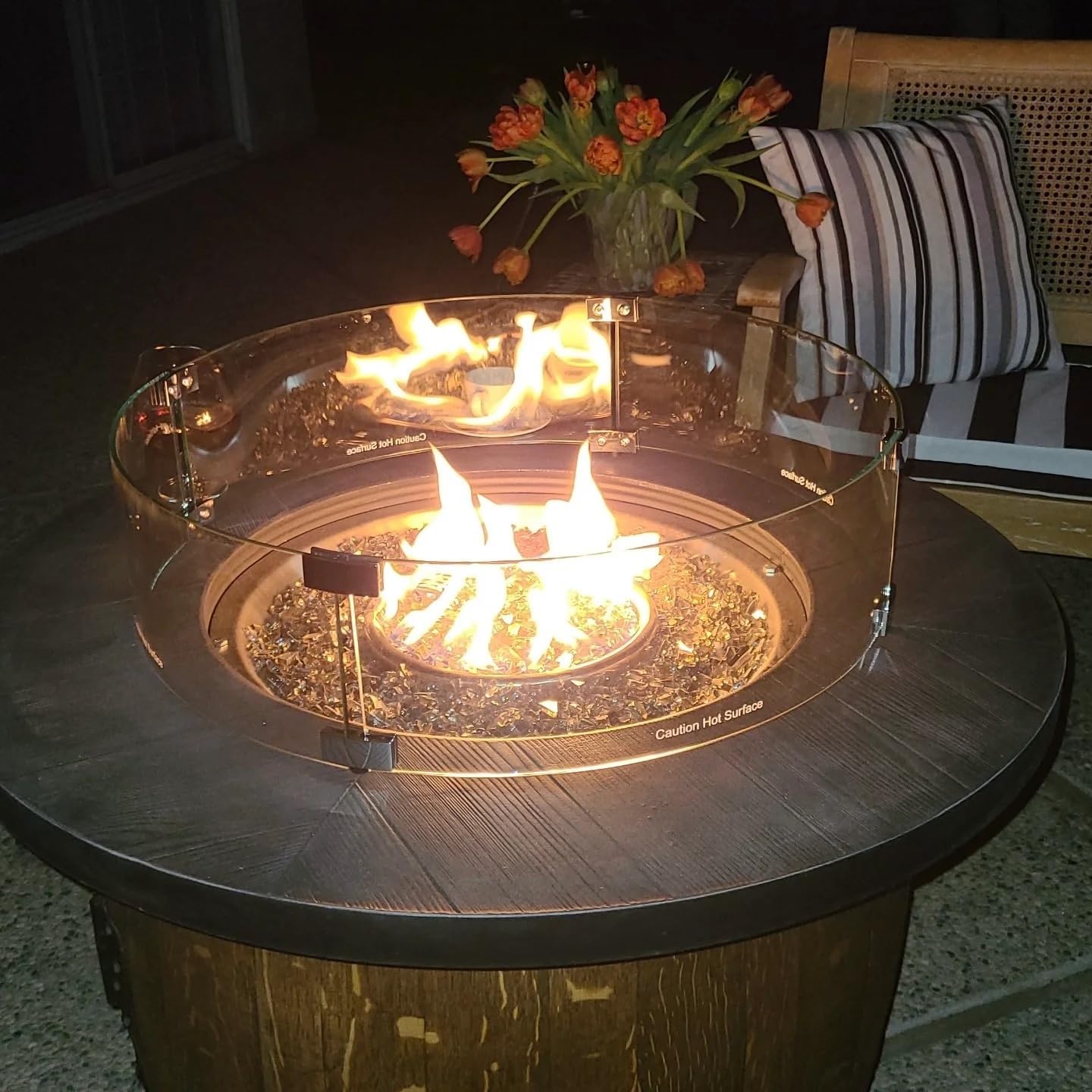 Wine Barrel Fire Pit