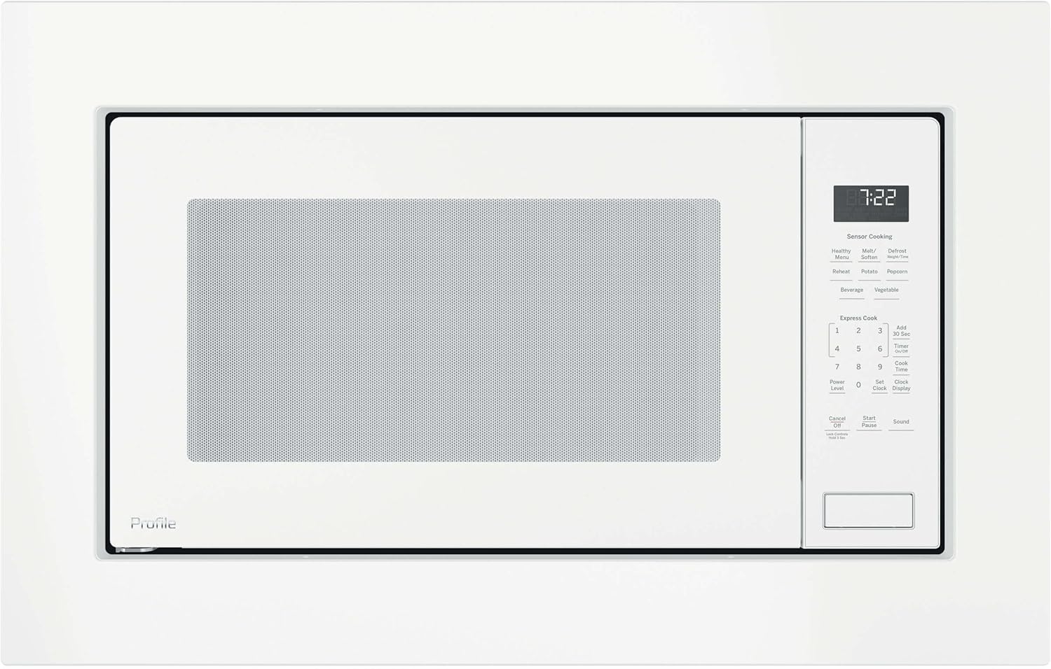 24 Inch Built-In Microwave with Sensor Cook, Instant On Controls, Extra-Large Turntable, Control Lockout, Weight & Time Defrost, Kitchen Timer and 2.2 cu. ft. Capacity